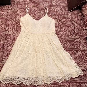 White lace dress